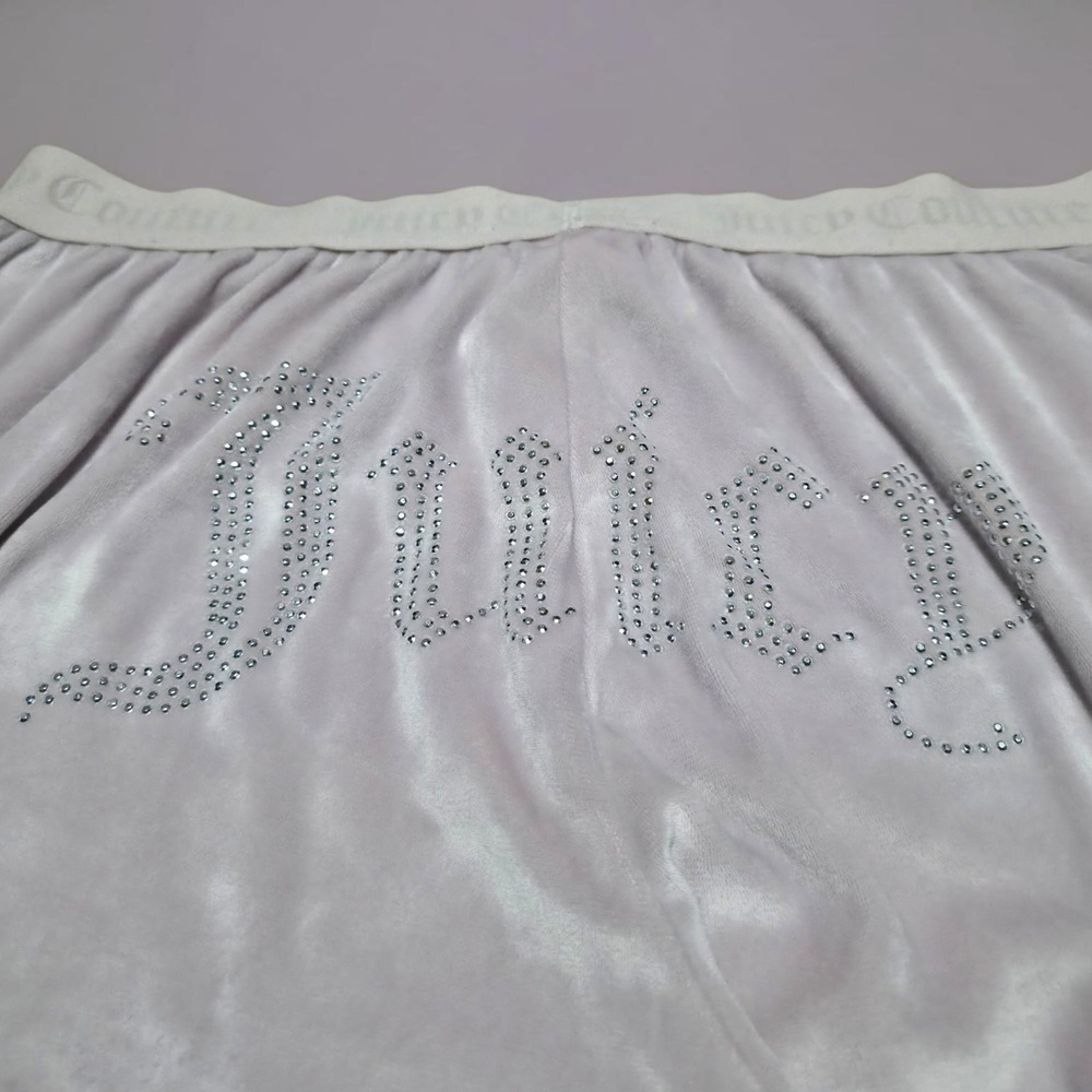 Juicy Couture Bling Velour Pants Light Pale Pink Size XL